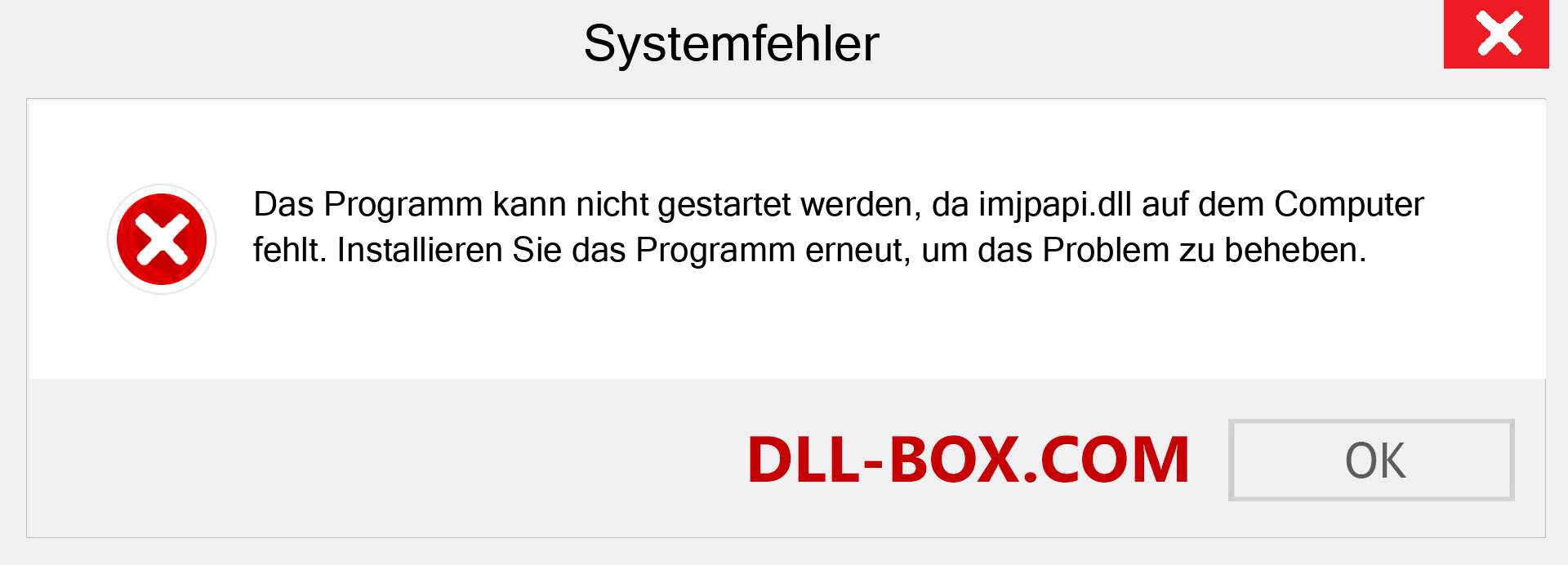 imjpapi.dll-Datei fehlt?. Download für Windows 7, 8, 10 - Fix imjpapi dll Missing Error unter Windows, Fotos, Bildern